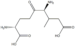 L-gamma-(threo-beta-methyl)glutamyl-L-alpha-aminobutyrate 化学構造式