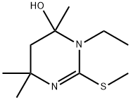 4-Pyrimidinol,3-ethyl-3,4,5,6-tetrahydro-4,6,6-trimethyl-2-(methylthio)-(9CI) 结构式