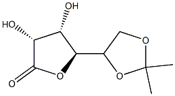 L-Talonic acid, 5,6-O-(1-methylethylidene)-, gamma-lactone (9CI) 化学構造式