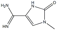 1H-Imidazole-4-carboximidamide,2,3-dihydro-1-methyl-2-oxo-(9CI) 化学構造式