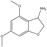 3-Benzofuranamine,2,3-dihydro-4,6-dimethoxy-(9CI) Struktur