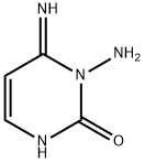 2(1H)-Pyrimidinone,1-amino-3,6-dihydro-6-imino-(9CI) Struktur