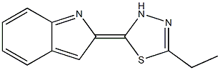 1H-Indole,2-(5-ethyl-1,3,4-thiadiazol-2-yl)-(9CI) Struktur