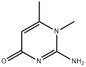 4(1H)-Pyrimidinone,2-amino-1,6-dimethyl-(9CI) Struktur