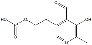 pyridoxal 5'-deoxymethylenephosphonate 结构式