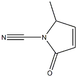 1H-Pyrrole-1-carbonitrile,2,5-dihydro-2-methyl-5-oxo-(9CI) 结构式