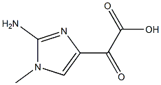 1H-Imidazole-4-aceticacid,2-amino-1-methyl-alpha-oxo-(9CI) Struktur
