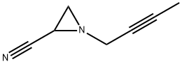 2-Aziridinecarbonitrile,1-(2-butynyl)-(9CI) Structure
