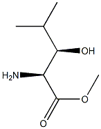 D-Leucine, 3-hydroxy-, methyl ester, (3S)-rel- (9CI) Structure