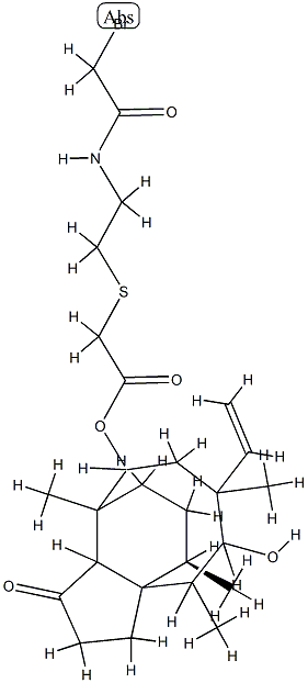 bromoacetyltiamulin Struktur
