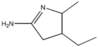 2H-Pyrrol-5-amine,3-ethyl-3,4-dihydro-2-methyl-(9CI),763905-44-8,结构式