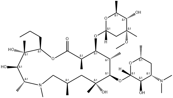 2-Desethyl-2-propylazithromycin Struktur