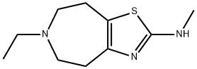 4H-Thiazolo[4,5-d]azepin-2-amine,6-ethyl-5,6,7,8-tetrahydro-N-methyl-(9CI) Struktur