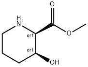 2-Piperidinecarboxylic acid, 3-hydroxy-, methyl ester, (2R,3S)-rel- (9CI) Structure