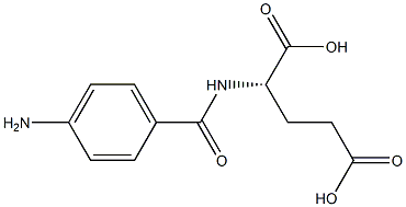 4-aminobenzoyl-poly-gamma-glutamate Struktur