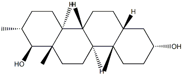 17-methyl-D-homoandrostane-3,17-diol 结构式