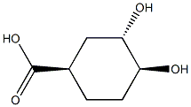 Cyclohexanecarboxylic acid, 3,4-dihydroxy-, (1R,3S,4S)-rel- (9CI),76704-84-2,结构式