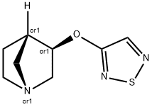 1-Azabicyclo[2.2.1]heptane,3-(1,2,5-thiadiazol-3-yloxy)-,(1R,3R,4S)-rel-(9CI),767265-59-8,结构式