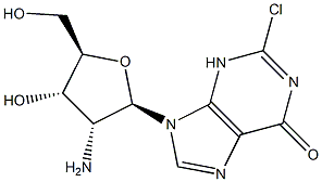 2'-amino-2'deoxy-2-chloroinosine Structure