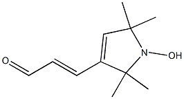 3-(2,2,5,5-tetramethyl-1-oxypyrrolidinyl)-2-propenal,76893-26-0,结构式