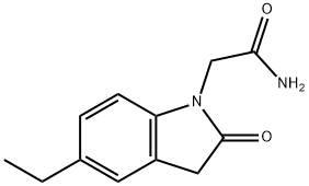 1H-Indole-1-acetamide,5-ethyl-2,3-dihydro-2-oxo-(9CI) Structure