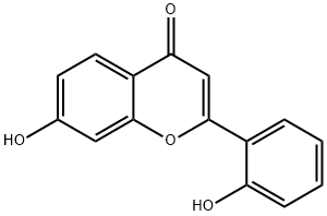 4H-1-Benzopyran-4-one,7-hydroxy-2-(2-hydroxyphenyl)-(9CI) Structure