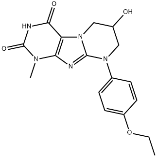 8-(4-ETHOXY-PH)-6-HO-1-ME-5,6,7,8-4H-1H-1,3,4B,8,9-PENTAAZA-FLUO Structure