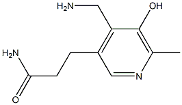 3-Pyridinepropanamide,4-(aminomethyl)-5-hydroxy-6-methyl-(9CI) 结构式