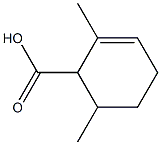 2-Cyclohexene-1-carboxylicacid,2,6-dimethyl-(9CI) 结构式
