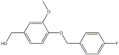 {4-[(4-fluorophenyl)methoxy]-3-methoxyphenyl}methanol 结构式