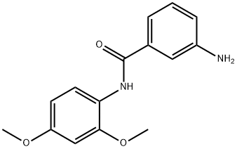 3-amino-N-(2,4-dimethoxyphenyl)benzamide Structure