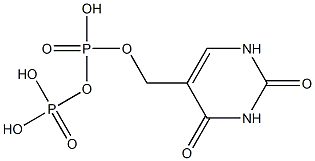 5-((hydroxymethyl)-O-pyrophosphoryl)uracil|