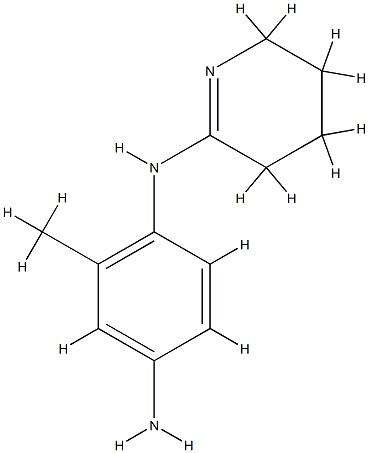 1,4-Benzenediamine,2-methyl-N1-(3,4,5,6-tetrahydro-2-pyridinyl)-(9CI) Structure