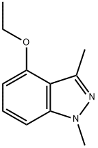 1H-Indazole,4-ethoxy-1,3-dimethyl-(9CI) 化学構造式