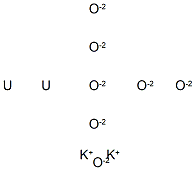 dipotassium heptaoxodiuranate  Struktur