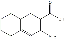 2-Naphthalenecarboxylicacid,3-amino-1,2,3,5,6,7,8,8a-octahydro-(9CI) Structure