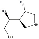 1,2-Ethanediol,1-[(3R,4S)-4-hydroxy-3-pyrrolidinyl]-,(1S)-rel-(9CI) Structure