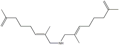 (2Z)-N-[(2E)-2,7-Dimethyl-2,7-octadienyl]-2,7-dimethyl-2,7-octadien-1- amine Struktur