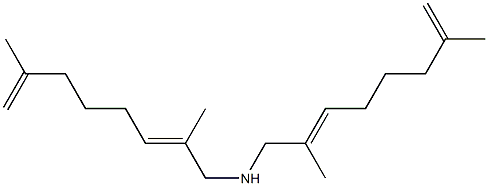 (2Z)-N-[(2E)-2,7-Dimethyl-2,7-octadienyl]-2,7-dimethyl-2,7-octadien-1- amine 结构式