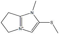 5H-Pyrrolo[1,2-a]imidazolium,6,7-dihydro-1-methyl-2-(methylthio)-(9CI) 化学構造式