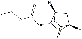 Bicyclo[2.2.1]heptane-2-acetic acid, 5-methylene-, ethyl ester, (1R,2R,4R)-rel- (9CI) 结构式