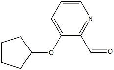 2-Pyridinecarboxaldehyde,3-(cyclopentyloxy)-(9CI) Structure
