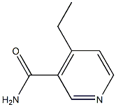 3-Pyridinecarboxamide,4-ethyl-(9CI) Struktur