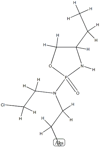 N,N-bis(2-chloroethyl)-4-ethyl-2-oxo-1-oxa-3-aza-2$l^{5}-phosphacyclop entan-2-amine 结构式