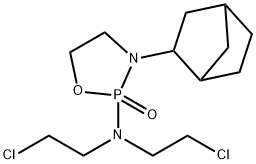 N,N-bis(2-chloroethyl)-3-norbornan-2-yl-2-oxo-1-oxa-3-aza-2$l^{5}-phos phacyclopentan-2-amine Structure