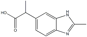 1H-Benzimidazole-5-aceticacid,alpha,2-dimethyl-(9CI) Struktur