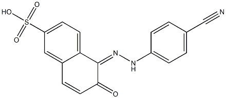5-((4-CYANOPHENYL)AZO)-6-HYDROXY-2-MAPHTALENESU* Structure