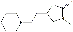 2-Oxazolidinone,3-methyl-5-[2-(1-piperidinyl)ethyl]-(9CI) 化学構造式