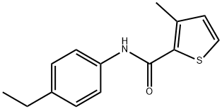 2-Thiophenecarboxamide,N-(4-ethylphenyl)-3-methyl-(9CI) Structure