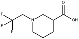 1-(2,2,2-三氟乙基)哌啶-3-羧酸,786582-21-6,结构式